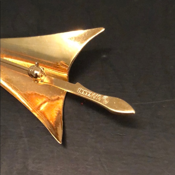 VINTAGE GOLDTONE GIOVANNI XMAS TREE PIN - Picture 6 of 16